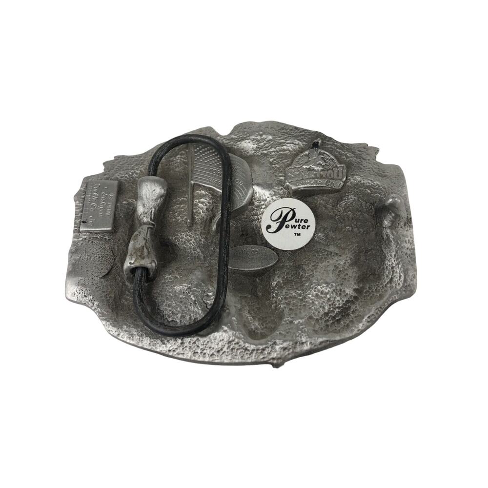 Vietnam Veterans Military Army Hero Vintage 1980's Pewter Siskiyou Belt Buckle - Picture 2 of 4